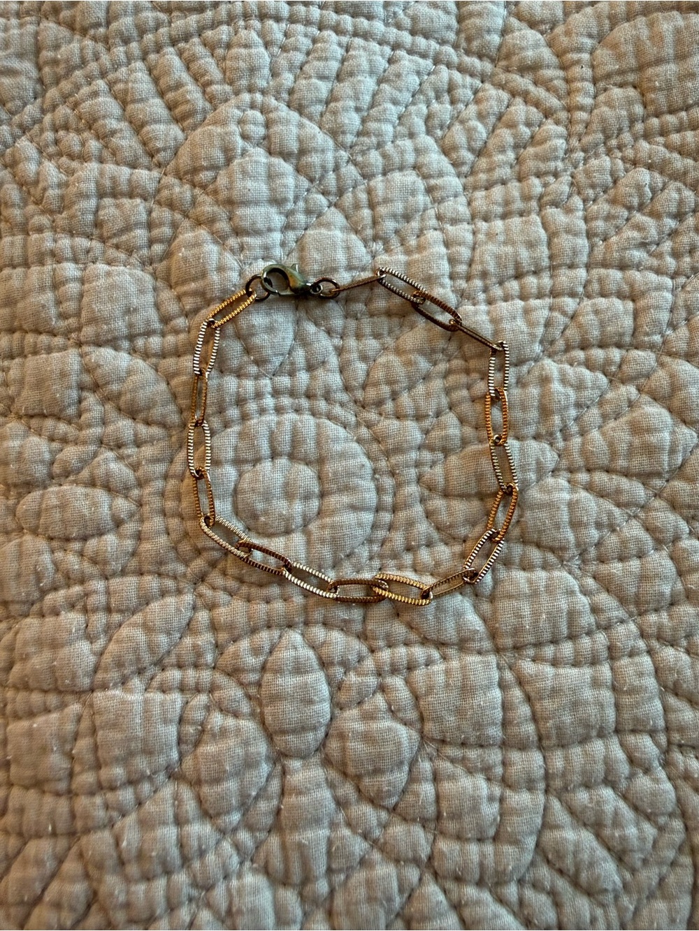 Delicate Gold-Tone Link Bracelet - Women Jewelry
